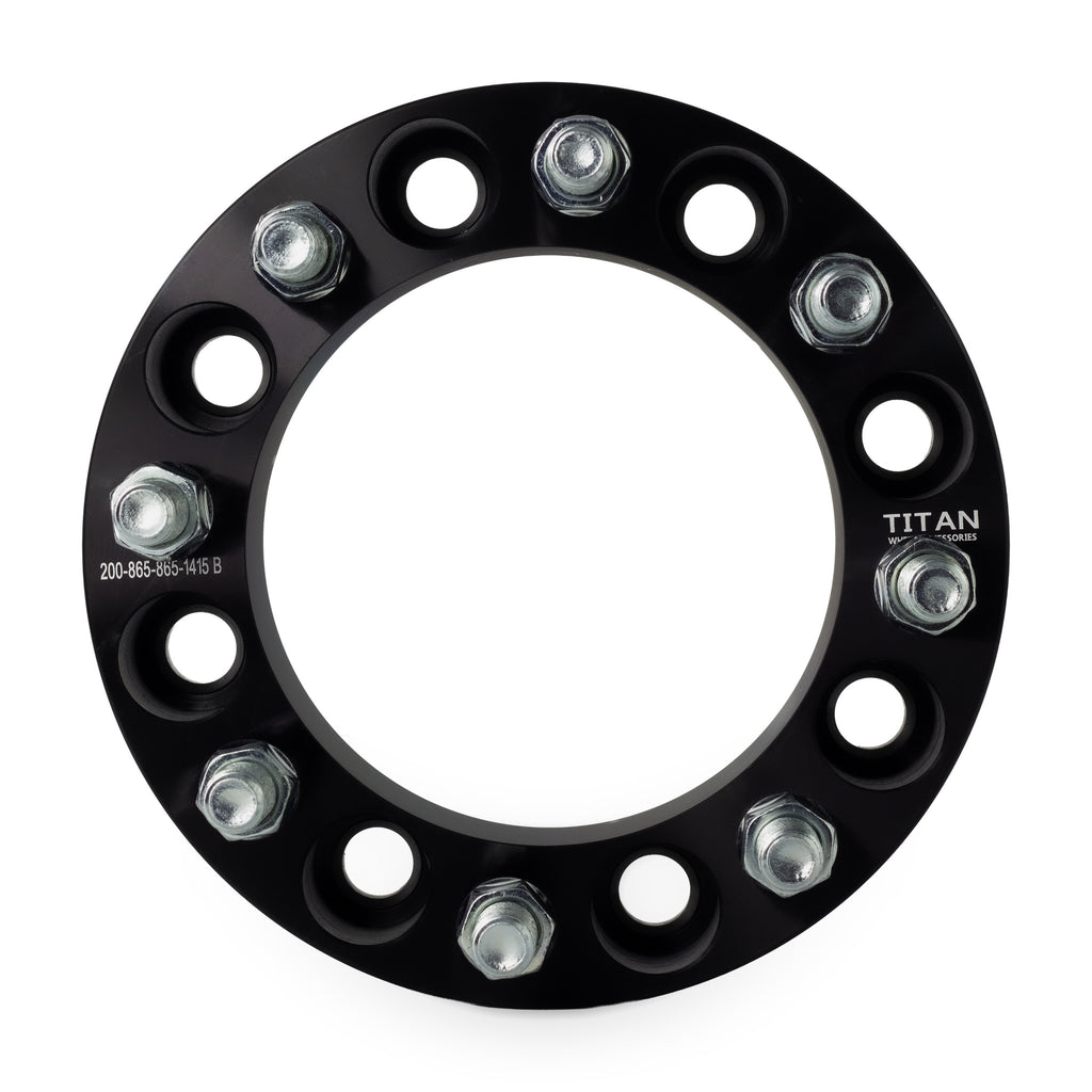 2" (50mm) Wheel Spacers for Ram 2500 3500 2012 and Newer Trucks | 8x6.5 | 14x1.5 Studs — front view