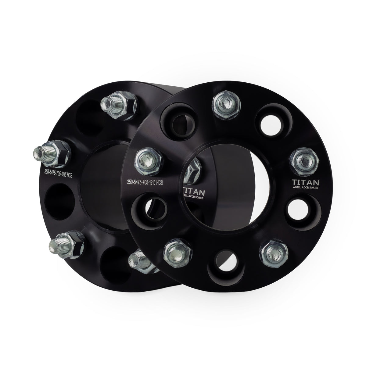 2.5" Wheel Spacers for Camaro Corvette S10 Blazer GMC Sonoma S15 | 5x4.75 (5x120) | 70.5 Hubcentric |12x1.5 Studs — pair of 2