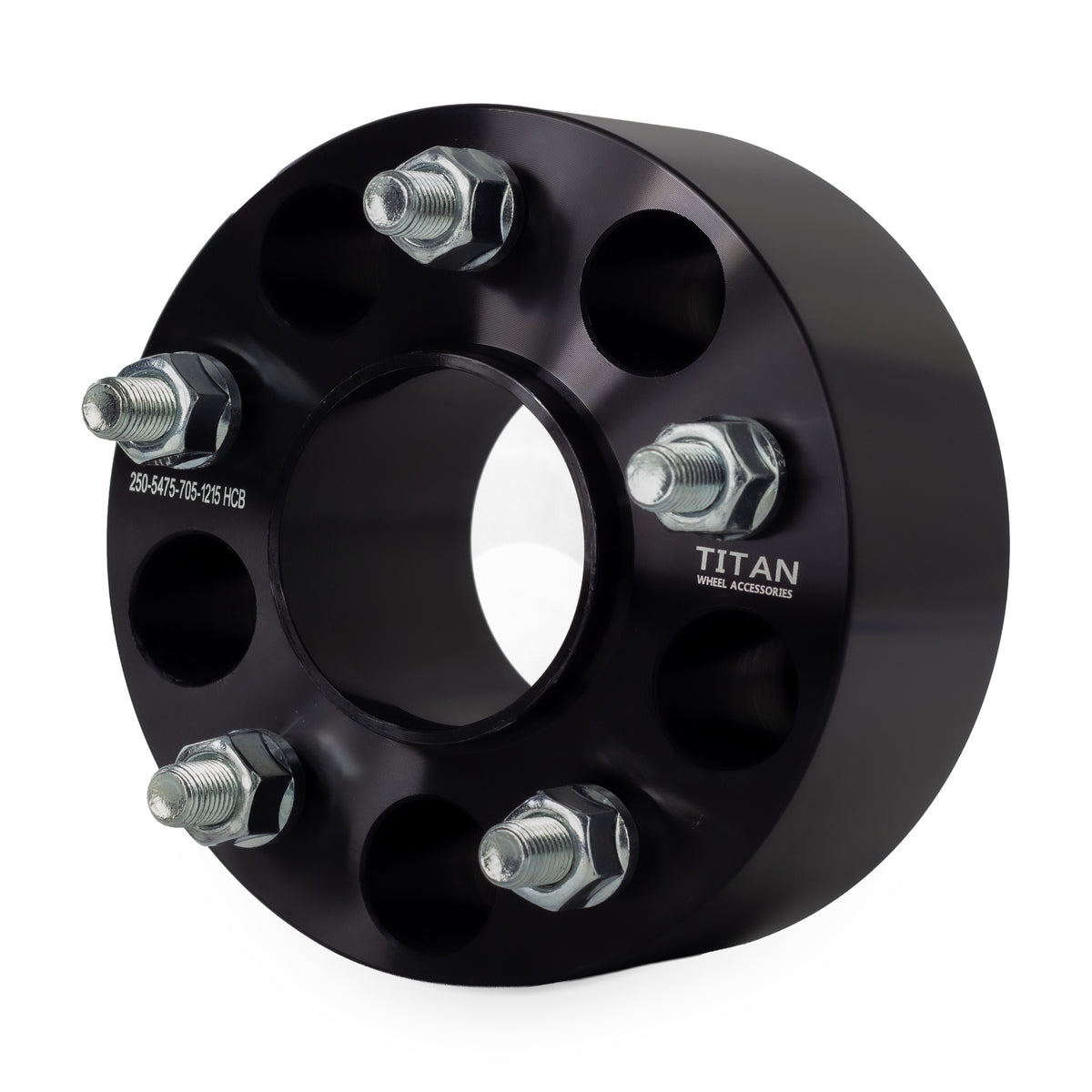 2.5" Wheel Spacers for Camaro Corvette S10 Blazer GMC Sonoma S15 | 5x4.75 (5x120) — front three-quarter view