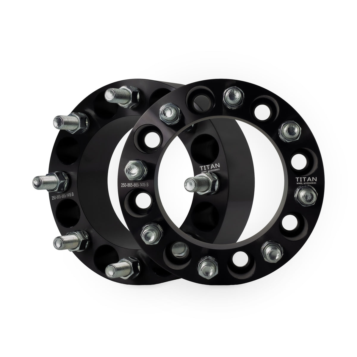 2.5" Wheel Spacers for Nissan NV Ram 2500 3500 | 8x6.5 | 14x1.5 Studs — pair of 2