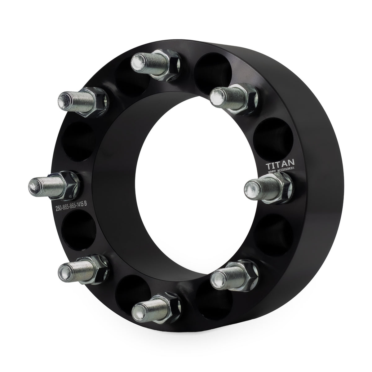 2.5" Wheel Spacers for Chevy Silverado 2500 3500 Express | 8x6.5 | 14x1.5 Studs — front three-quarter view