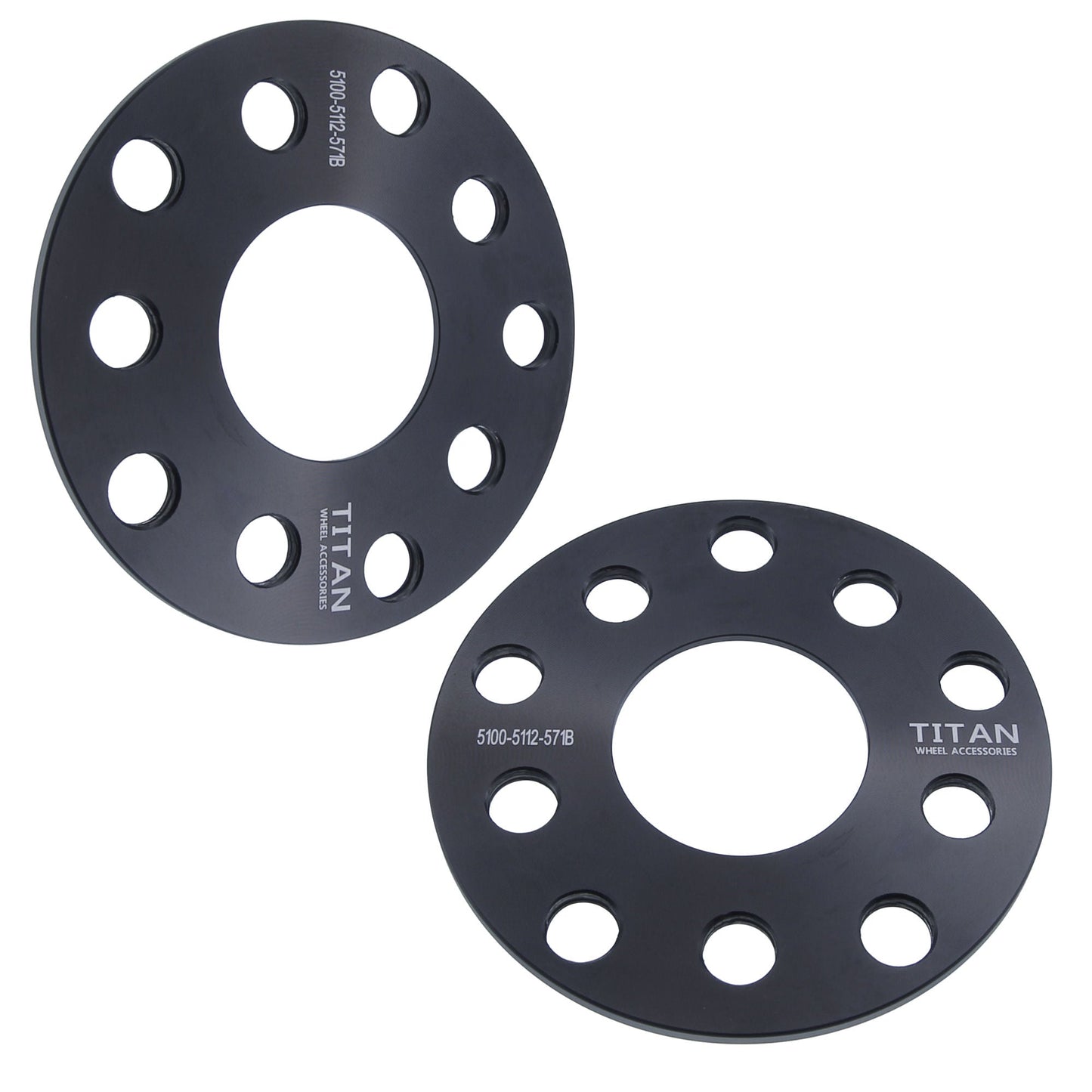 Separadores de rueda de 3 mm para VW Audi 5 Lug | Perforación doble 5x100 y 5x112 | 57.1 Hubcéntrico |