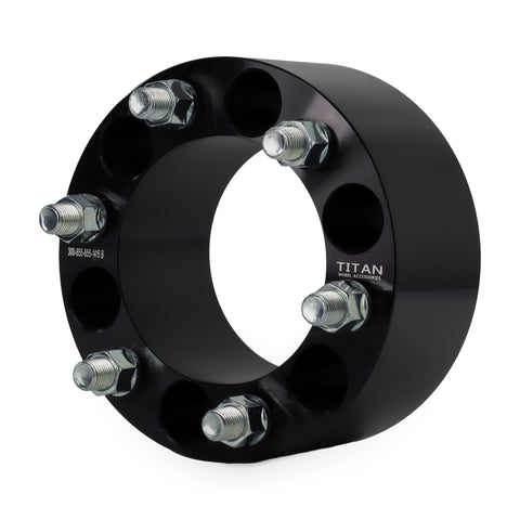 3" Wheel Spacers for Chevy Silverado | 6x5.5 | 14x1.5 Studs — front three-quarter view