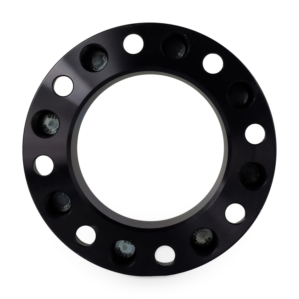 3" (75mm) Wheel Spacers for GMC Sierra 2500 3500 | 8x6.5 | 14x1.5 Studs — rear view