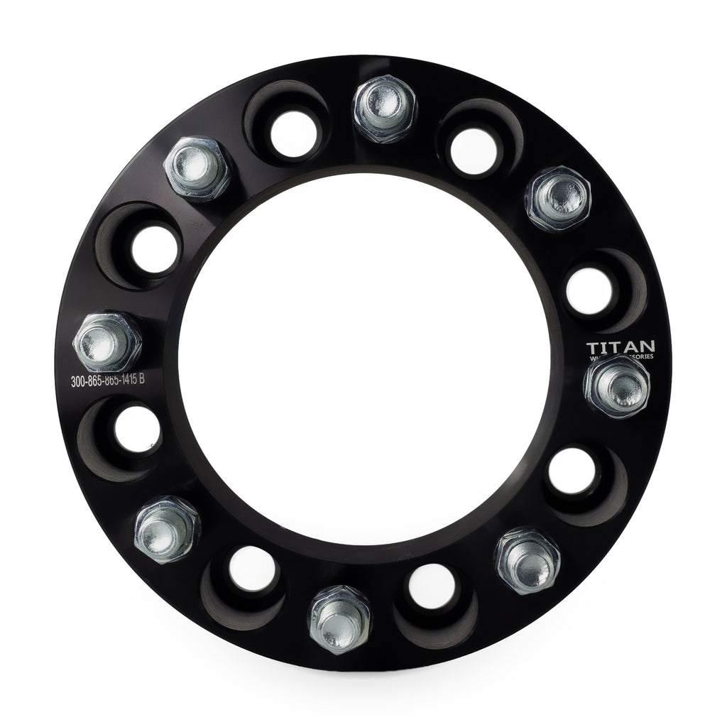 3" (75mm) Wheel Spacers for GMC Sierra 2500 3500 | 8x6.5 | 14x1.5 Studs — front view