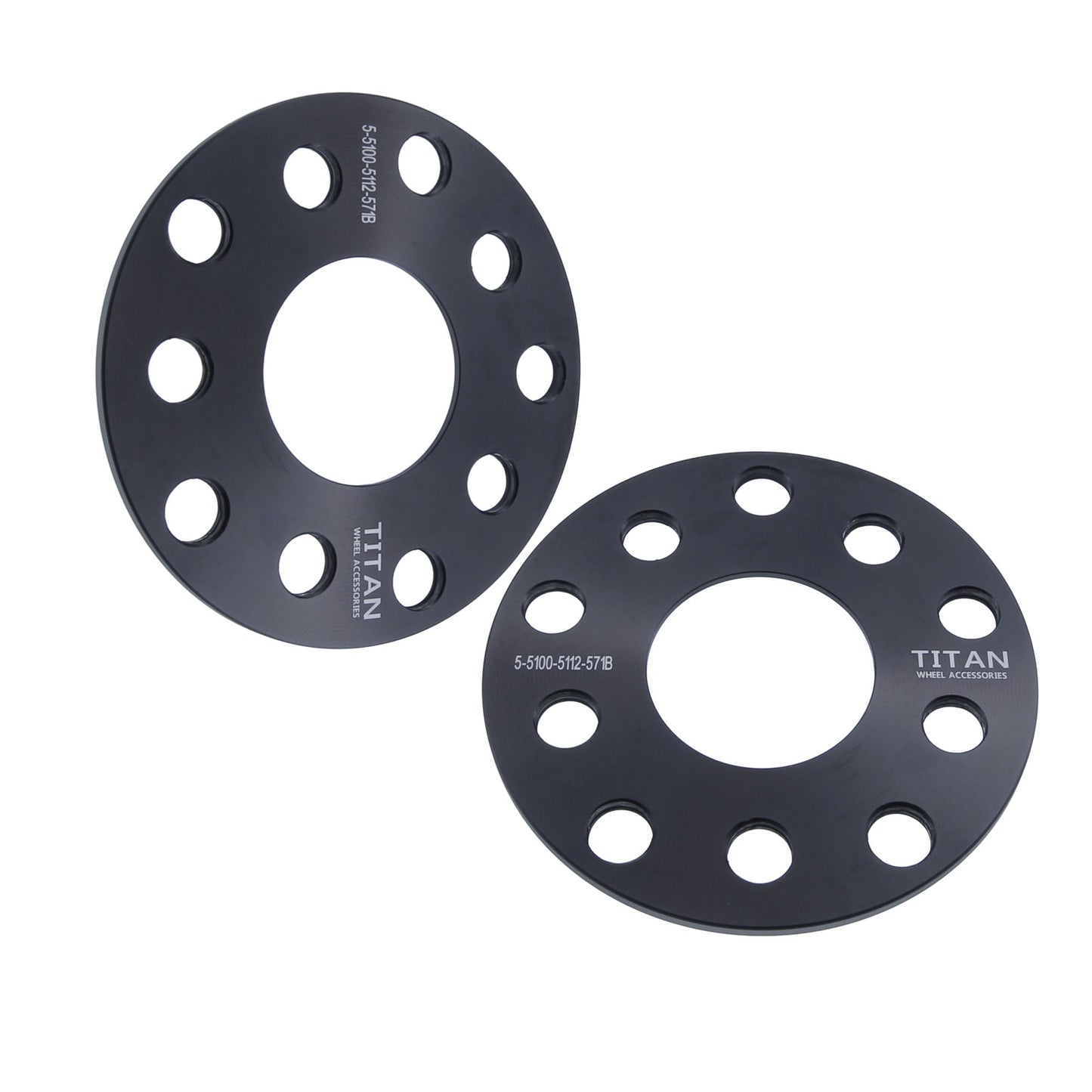 Separadores de rueda de 5 mm para VW Audi | Perforación doble 5x100 y 5x112 | 57.1 Hubcéntrico |