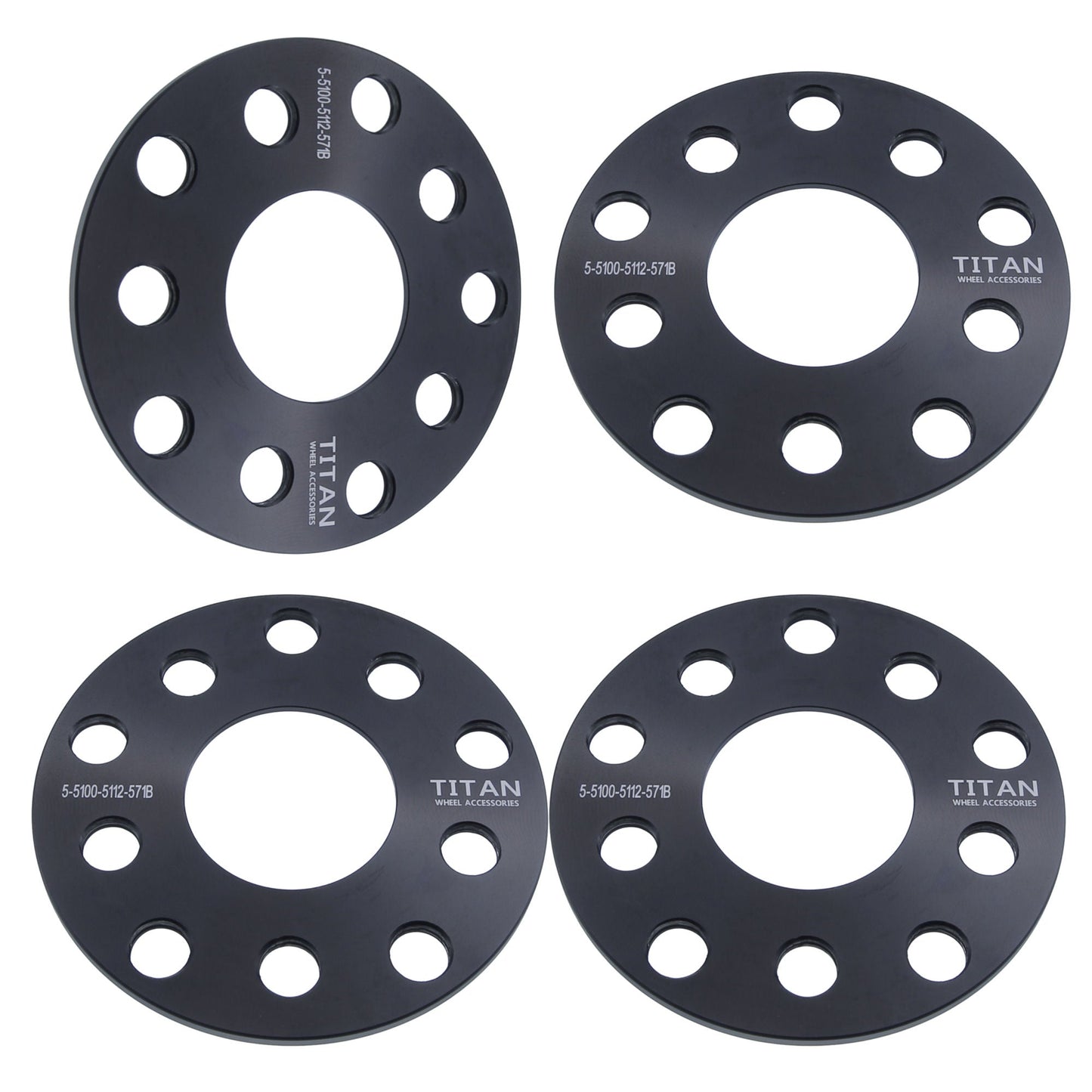 Separadores de rueda de 5 mm para VW Audi | Perforación doble 5x100 y 5x112 | 57.1 Hubcéntrico |