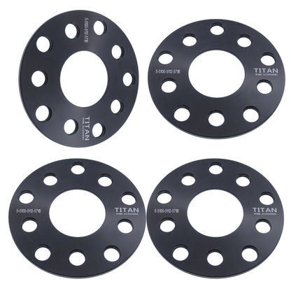 Separadores de rueda de 5 mm para VW Audi | Perforación doble 5x100 y 5x112 | 57.1 Hubcéntrico |