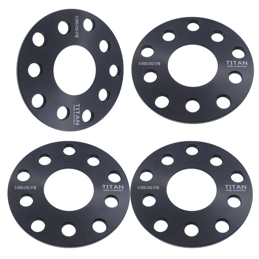 Separadores de rueda de 5 mm para VW Audi | Perforación doble 5x100 y 5x112 | 57.1 Hubcéntrico |