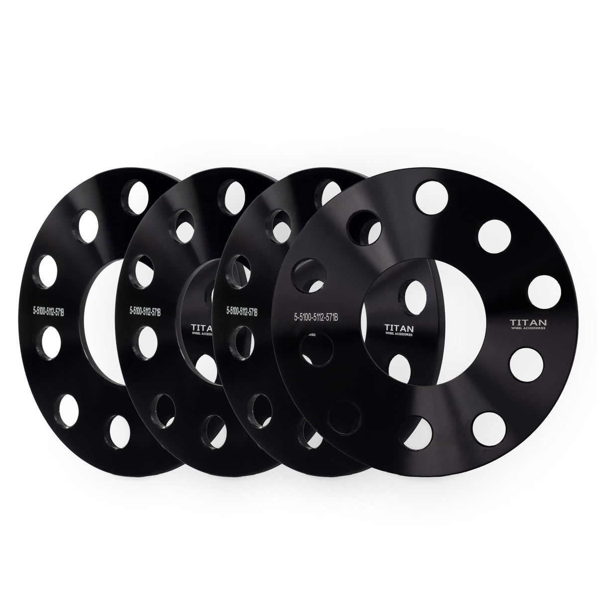 5mm Wheel Spacers for VW Audi | Dual Drilled 5x100 and 5x112 | 57.1 Hubcentric — set of 4