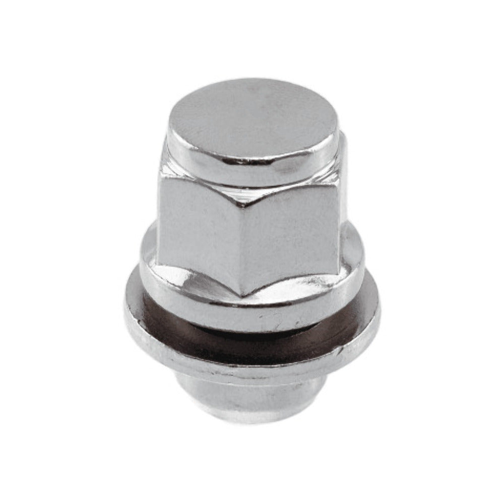 12 x 1.75" Toyota Mag with Washer Lug Nuts | 13/16" Head | Chrome Lug Nuts | Fits Ford F150 Lincoln Navigator