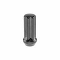 1/2x20 Tall Closed Tuner Spline Black Lug Nuts