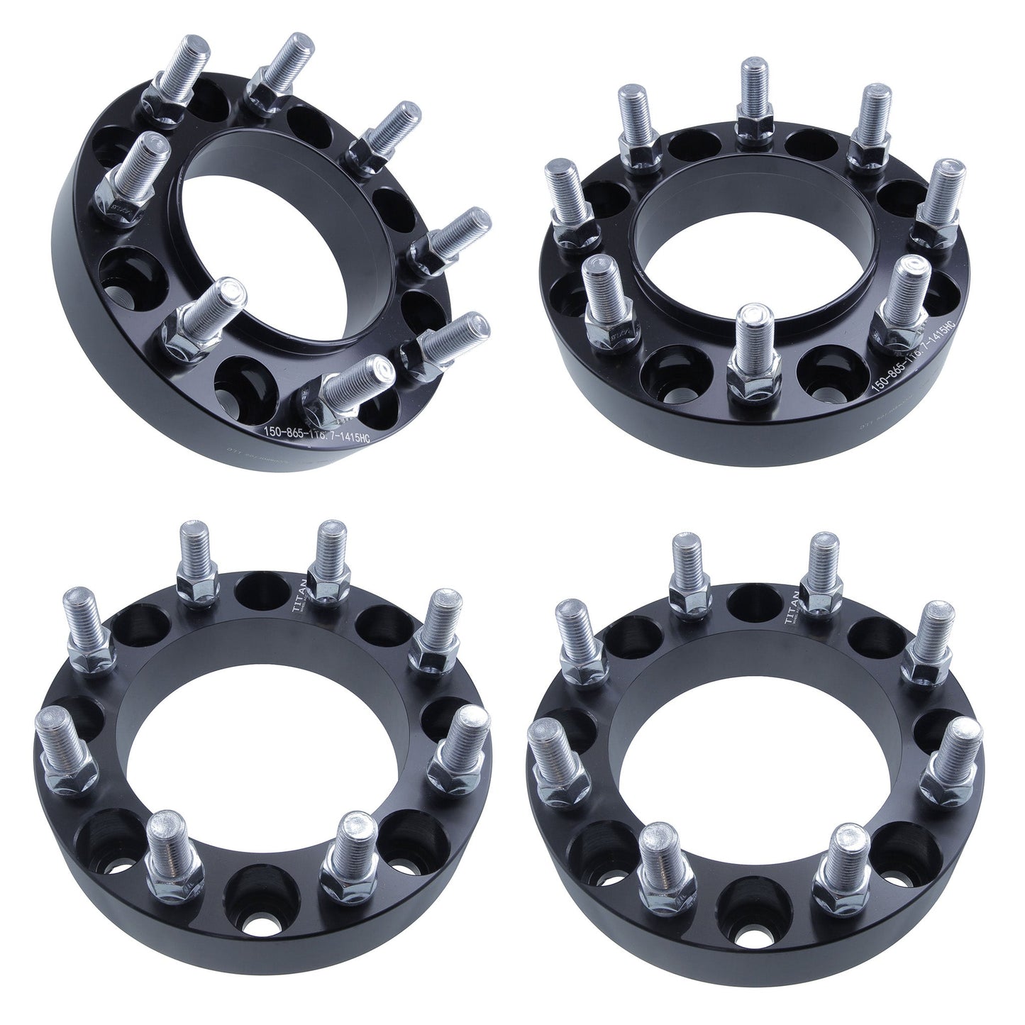 2" (50mm) Wheel Spacers for Chevy Silverado 2500 3500 Suburban HD | 8x6.5 | 116.7 Hubcentric |14x1.5 Studs |
