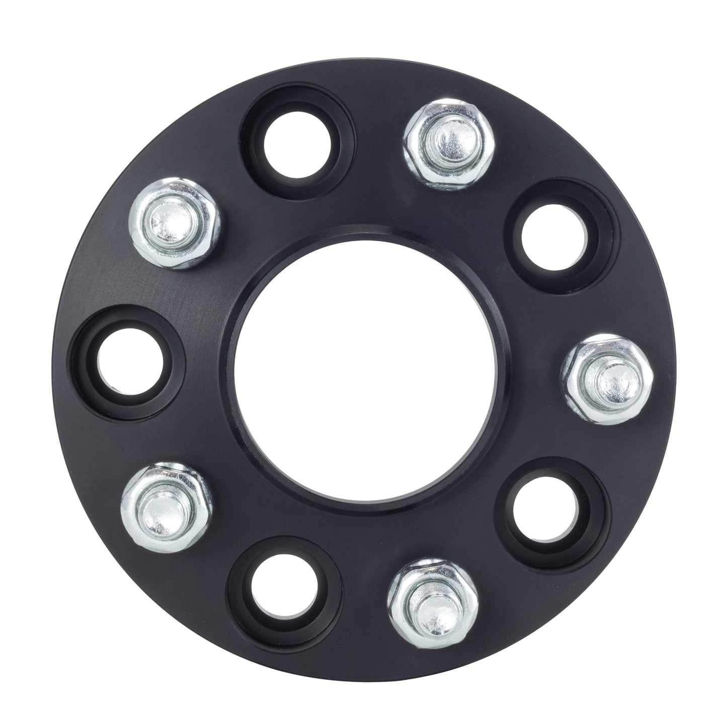 American Made 1" 5x4.5 Wheel Spacers For Nissan GT-R 370z Infiniti G35 Q50 - Hubcentric, 66.1mm Hub, 12x1.25 Studs, Black, Made in the USA