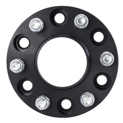 American Made 1.5" 6x135 Wheel Spacers For Ford F-150 Expedition - Hubcentric, 87.1mm Hub, 14x2 Studs, Black, Made in the USA