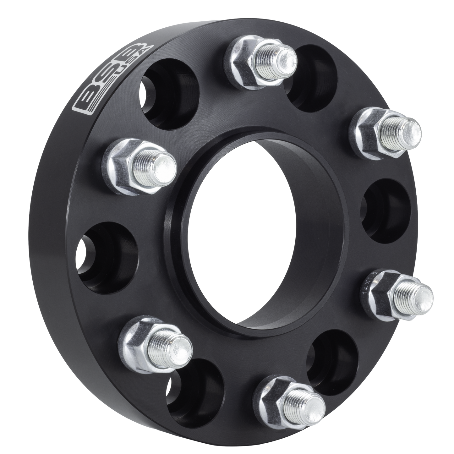 American Made 2" 6x5.5 Wheel Spacers For Toyota 4 Runner FJ Cruiser Lexus GX470 GX460 - Hubcentric, 106mm Hub, 12x1.5 Studs, Black, Made in the USA