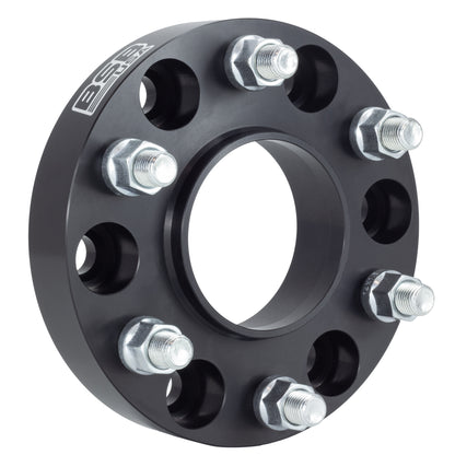 American Made 1" 6x5.5 Wheel Spacers For Tesla Cybertruck - Hubcentric, 84.1mm Hub, 14x1.5 Studs, Black, Made in the USA