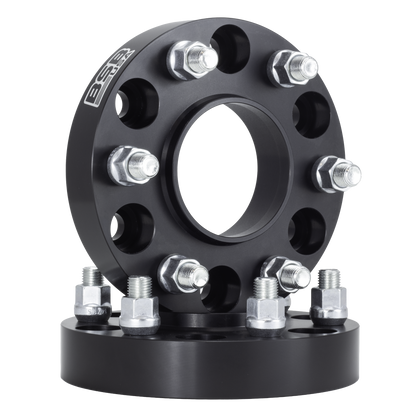 American Made 1.5" 6x5.5 Wheel Spacers For Bronco 2021-2025 Ranger 2019+ - Hubcentric, 93.1mm Hub, 12x1.5 Studs, Black, Made in the USA