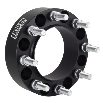 American Made 2" 8x170 Wheel Spacers For Ford F-250 F-350 - Hubcentric, 124.9mm Hub, 14x2 Studs, Black, Made in the USA