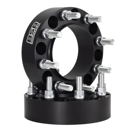 American Made 2" 8x170 Wheel Spacers For Ford F-250 F-350 - Hubcentric, 124.9mm Hub, 14x2 Studs, Black, Made in the USA