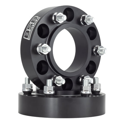 American Made 1.5" 6x5.5 Hubcentric Adapter Spacer For Bronco 2021-2025 and Ranger 2019+ - Hubcentric, 93.1mm to 106mm Hub, 12x1.5 Studs, Black, Made in the USA