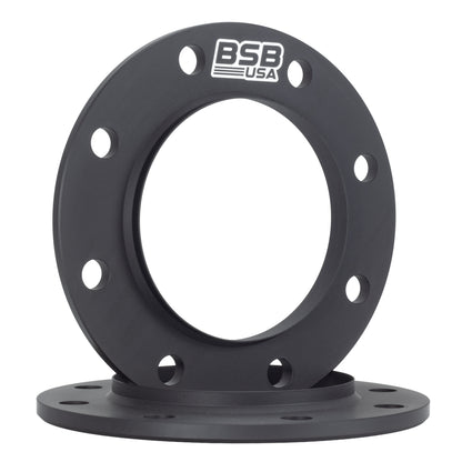 American Made 3/8" 8x170 Wheel Spacers For Ford F-250 F-350 - Hubcentric, 124.9mm Hub, Black, Made in the USA