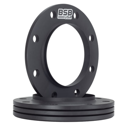 American Made 3/8" 8x170 Wheel Spacers For Ford F-250 F-350 - Hubcentric, 124.9mm Hub, Black, Made in the USA