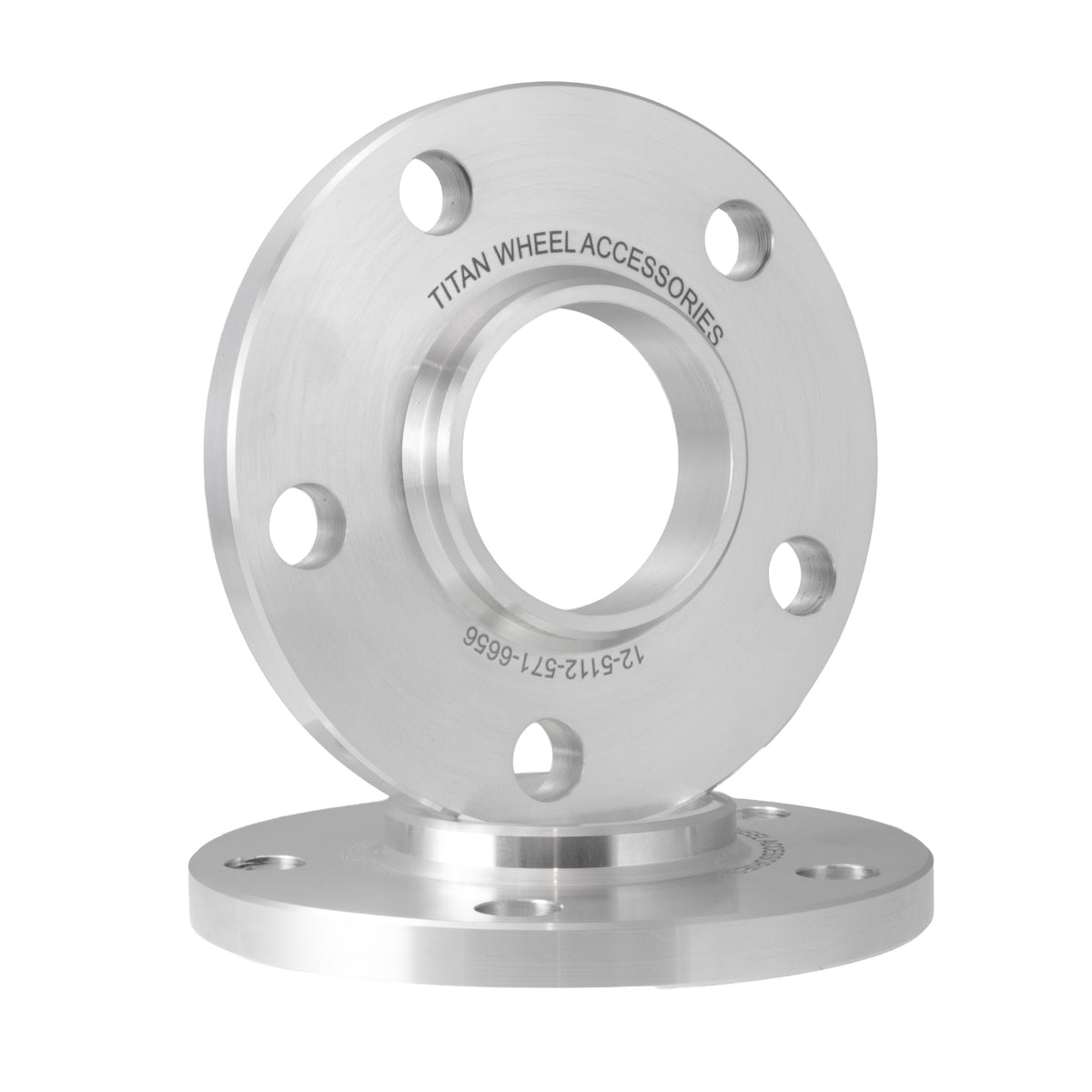 10mm Hubcentric Wheel Spacers 5x112 | 57.1mm to 66.56mm Hub Adapter for Audi, VW — view 2