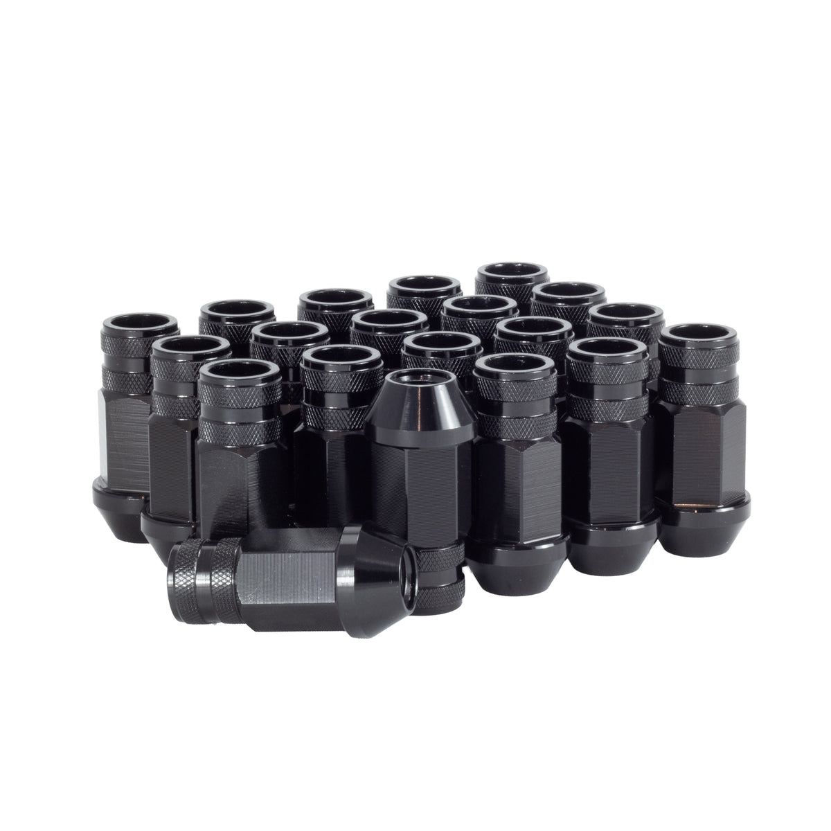 Lightweight Racing Lug Nuts - 12x1.5 - Black (20 Pack) — view 2