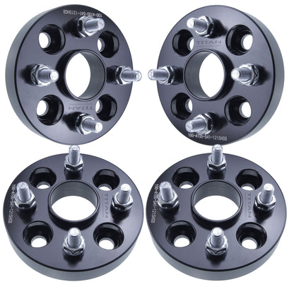 25mm (1") Titan Wheel Spacers for Mazda Miata Scion xB Toyota MR2 | 5x114.3 | 56.1 Hubcentric | Set of 4 | Titan Wheel Accessories