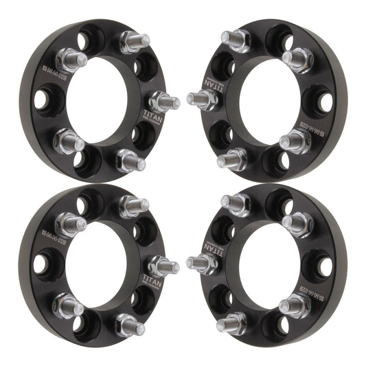1" (25mm) Titan Wheel Spacers for Wrangler TJ YJ XJ | 5x4.5 | 1/2x20 Studs | Set of 4 | Titan Wheel Accessories