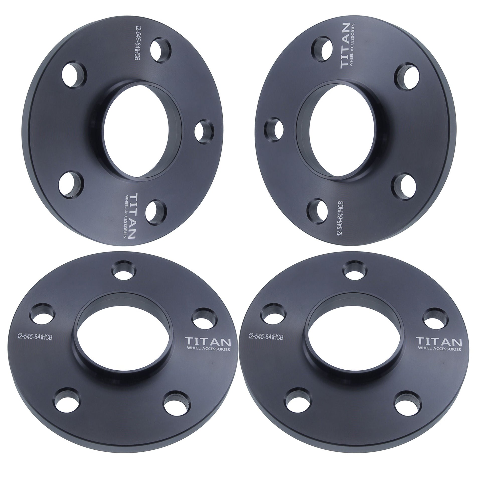 12mm Titan Wheel Spacers for Subaru WRX Impreza STI | 5x114.3 | 56.1 Hubcentric | Set of 4 | Titan Wheel Accessories