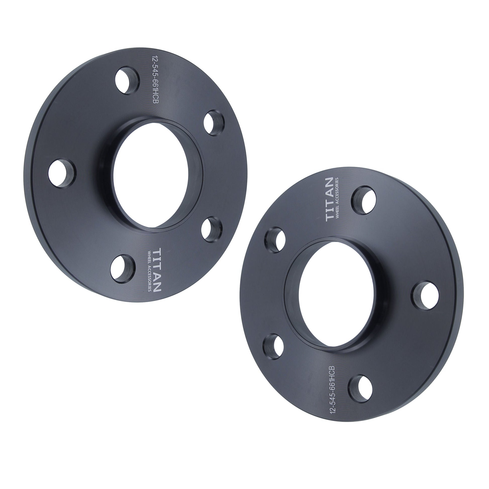 12mm Titan Wheel Spacers for Nissan Infiniti Q50 G37 G35 350Z 370Z Altima GTR | 5x114.3 | 66.1 Hubcentric | Set of 4 | Titan Wheel Accessories