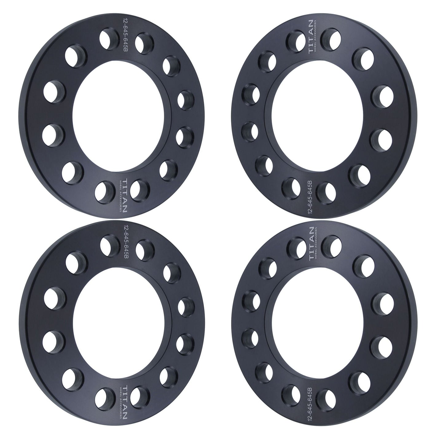 12mm Titan Wheel Spacers for Nissan Trucks Frontier Pathfinder Xterra | 6x114.3 (6x4.5) | Set of 4 | Titan Wheel Accessories