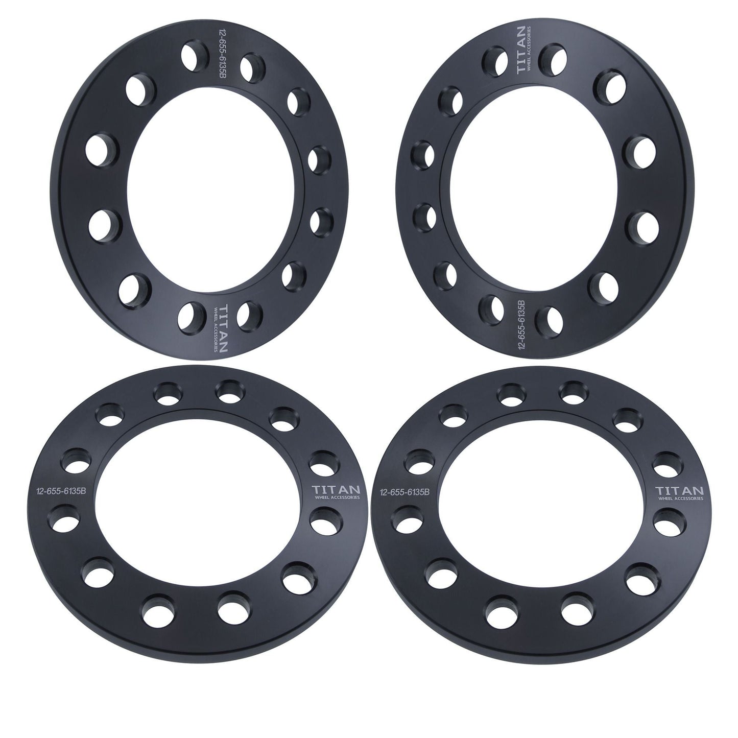 1/2" Titan Wheel Spacers for Ford F-150 Expedition Raptor | 6x135 | Set of 4 | Titan Wheel Accessories