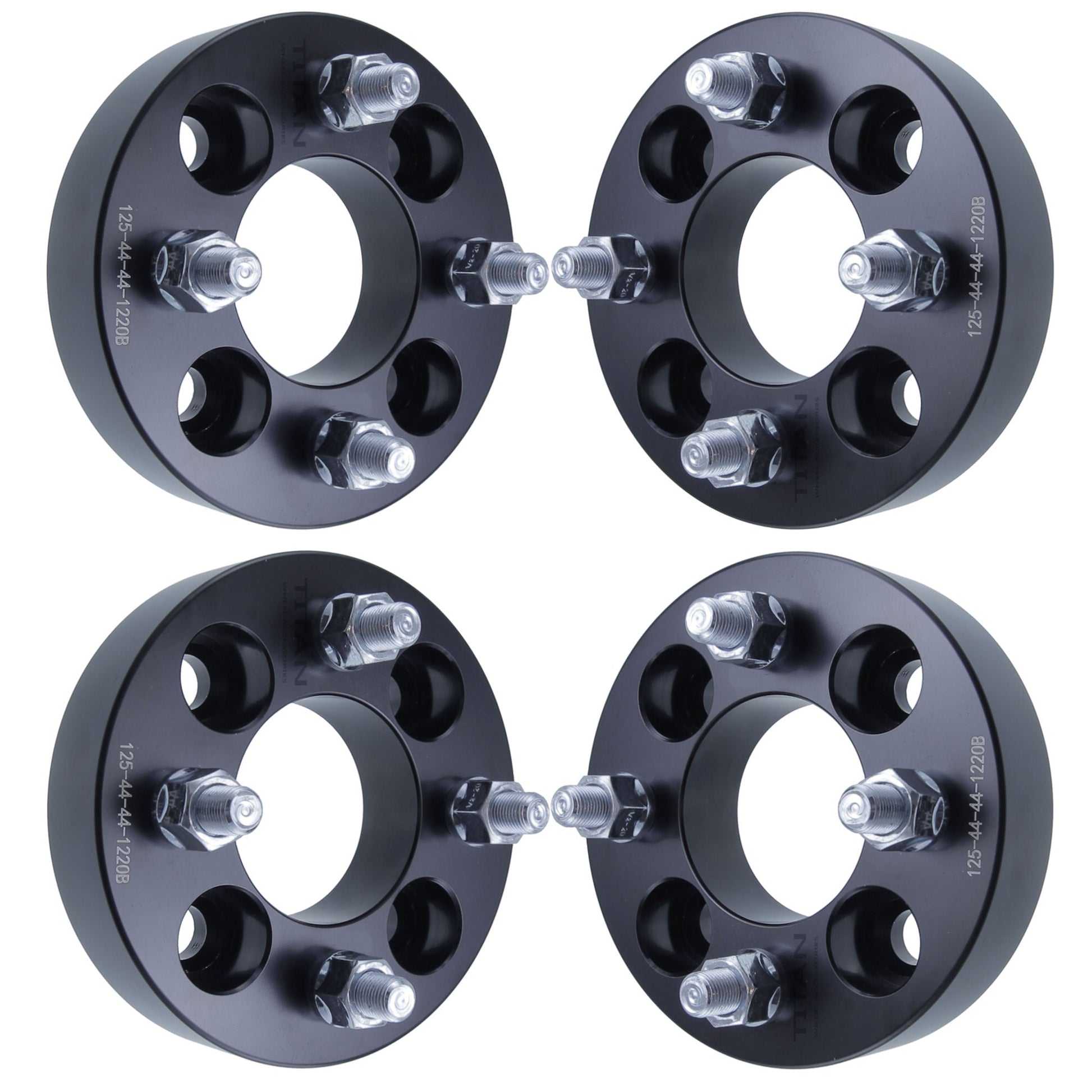 25mm (1") Titan Wheel Spacers for Honda Civic Acura Integra Mazda Protégé Miata Toyota MR2 | 4x100 | 12x1.5 Studs | Set of 4 | Titan Wheel Accessories