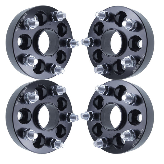 32mm (1.25") Titan 5x100 To 5x112 Wheel Adapters for VW Audi | 57.1 Hubcentric | 12x1.5 Studs | Set of 4 | Titan Wheel Accessories