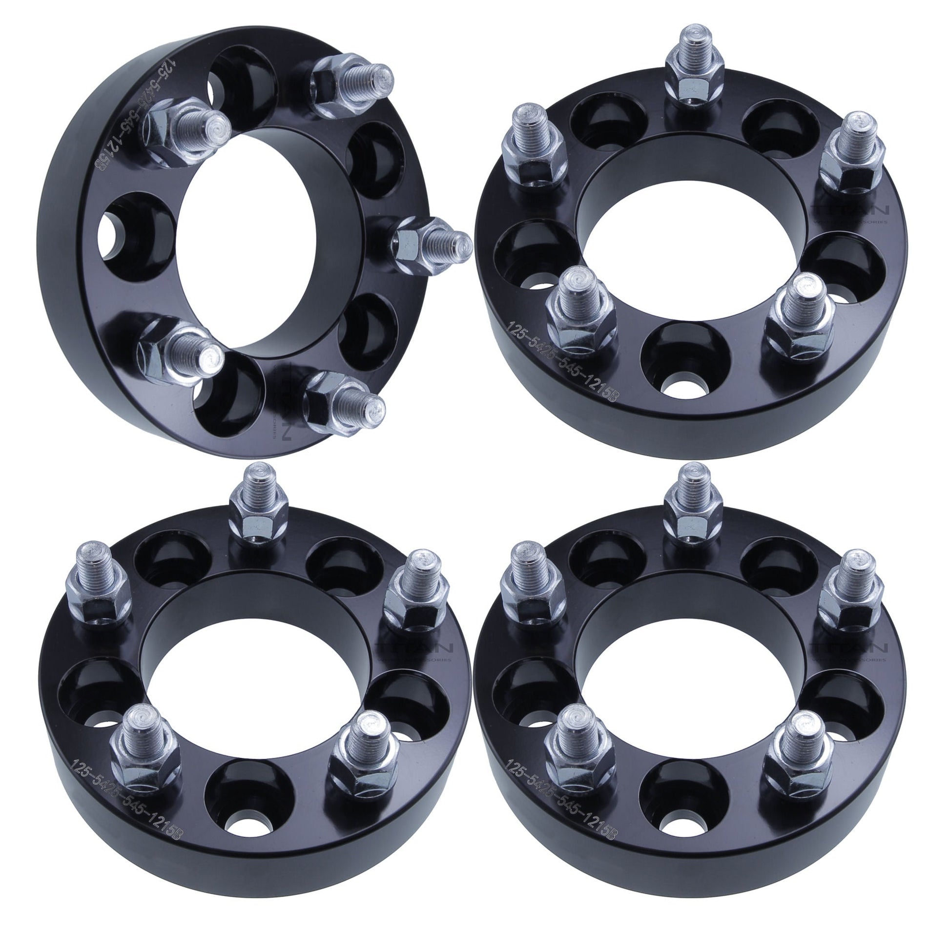 1.25 inch 5x108 (5x4.25) to 5x114.3 (5x4.5) Wheel Adapters | 12x1.5 | Titan Wheel Accessories