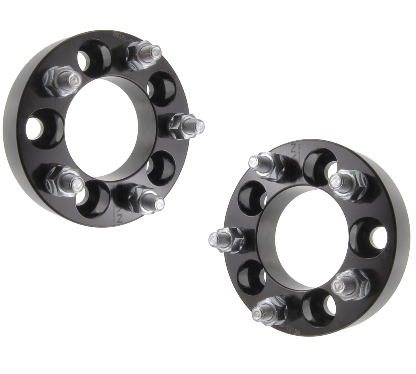 32mm (1.25") Titan Wheel Spacers for Chevy Buick Cadillac Oldsmobile | 5x114.3 (5x4.5) | 12x1.5 Studs | Set of 4 | Titan Wheel Accessories