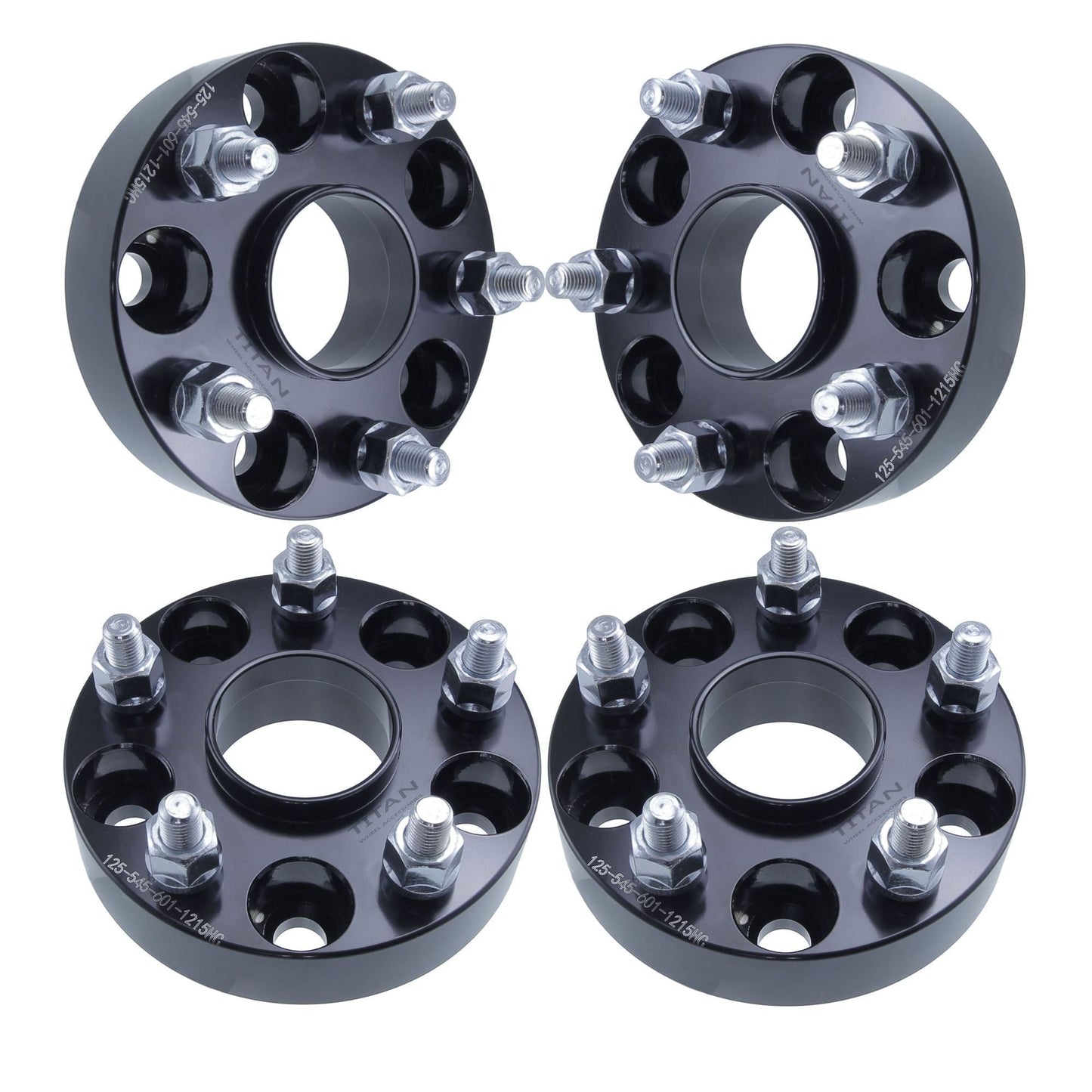 32mm (1.25") Titan Wheel Spacers for Toyota Camry MR2 Supra Lexus IS | 5x114.3 (5x4.5) | 60.1 Hubcentric |12x1.5 Studs |  Set of 4 | Titan Wheel Accessories