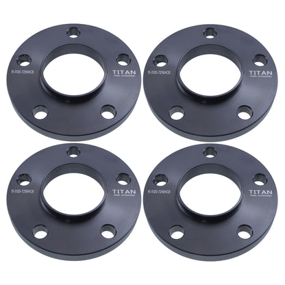 15mm Titan Wheel Spacers for BMW 1 3 5 6 7 Series | 5x120 | 72.56 Hubcentric | Set of 4 | Titan Wheel Accessories