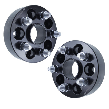 38mm (1.5") Titan Wheel Spacers for Lexus CT200 Scion tC xD Toyota Corolla | 5x100 | 54.1 Hubcentric | 12x1.5 Studs | Set of 4 | Titan Wheel Accessories