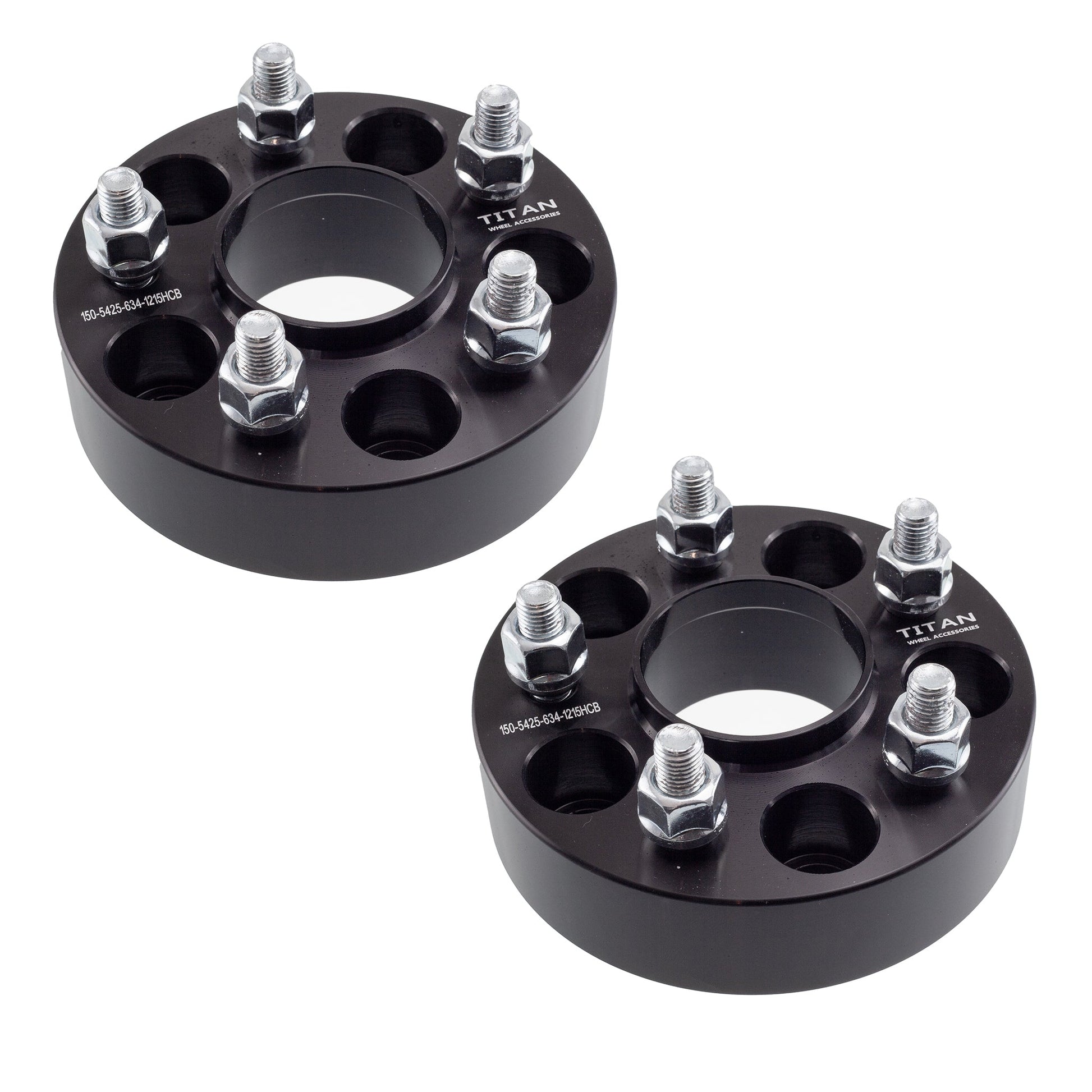 2" (50mm) Titan Wheel Spacers for Volvo C30 C70 S40 V50 | 5x4.25 (5x108) | 63.4 Hubcentric | 12x1.5 Studs |  Set of 4 | Titan Wheel Accessories