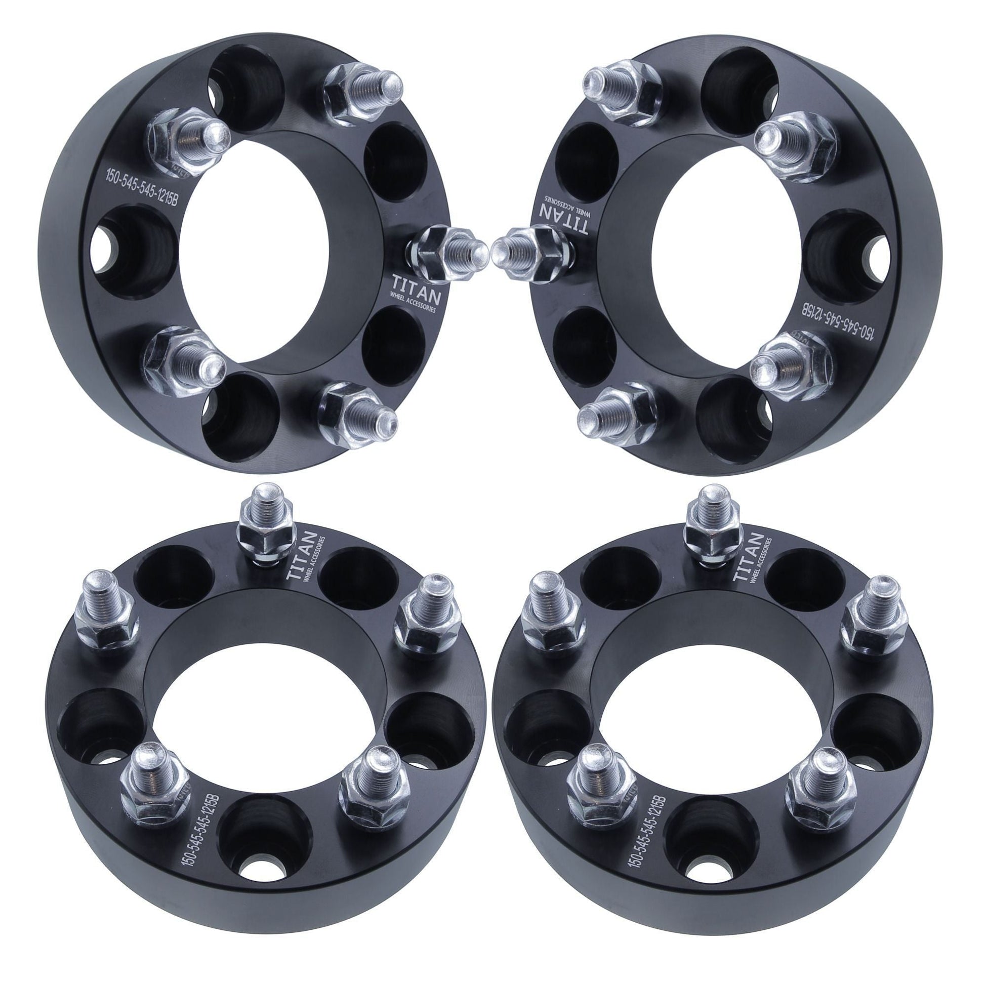 50mm (2") Titan Wheel Spacers | 5x114.3 | 12x1.5 Studs | Set of 4 | Titan Wheel Accessories