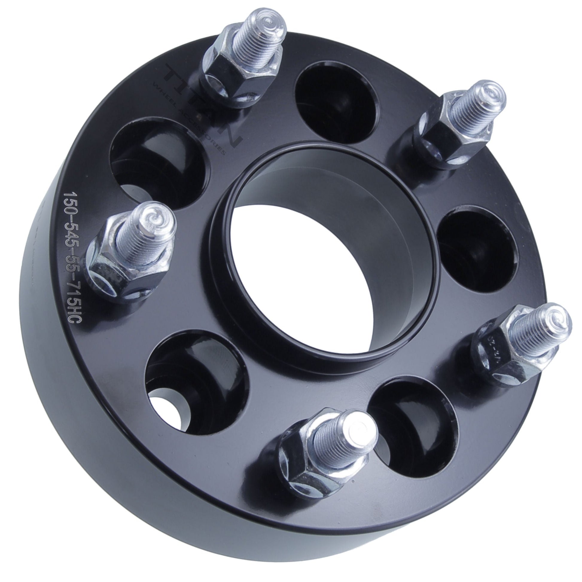 2" (50mm) Titan 5x4.5 To 5x5 Wheel Adapters |JK Wheels onto TJ YJ | 71.5 Hubcentric | 1/2x20 Studs | Titan Wheel Accessories