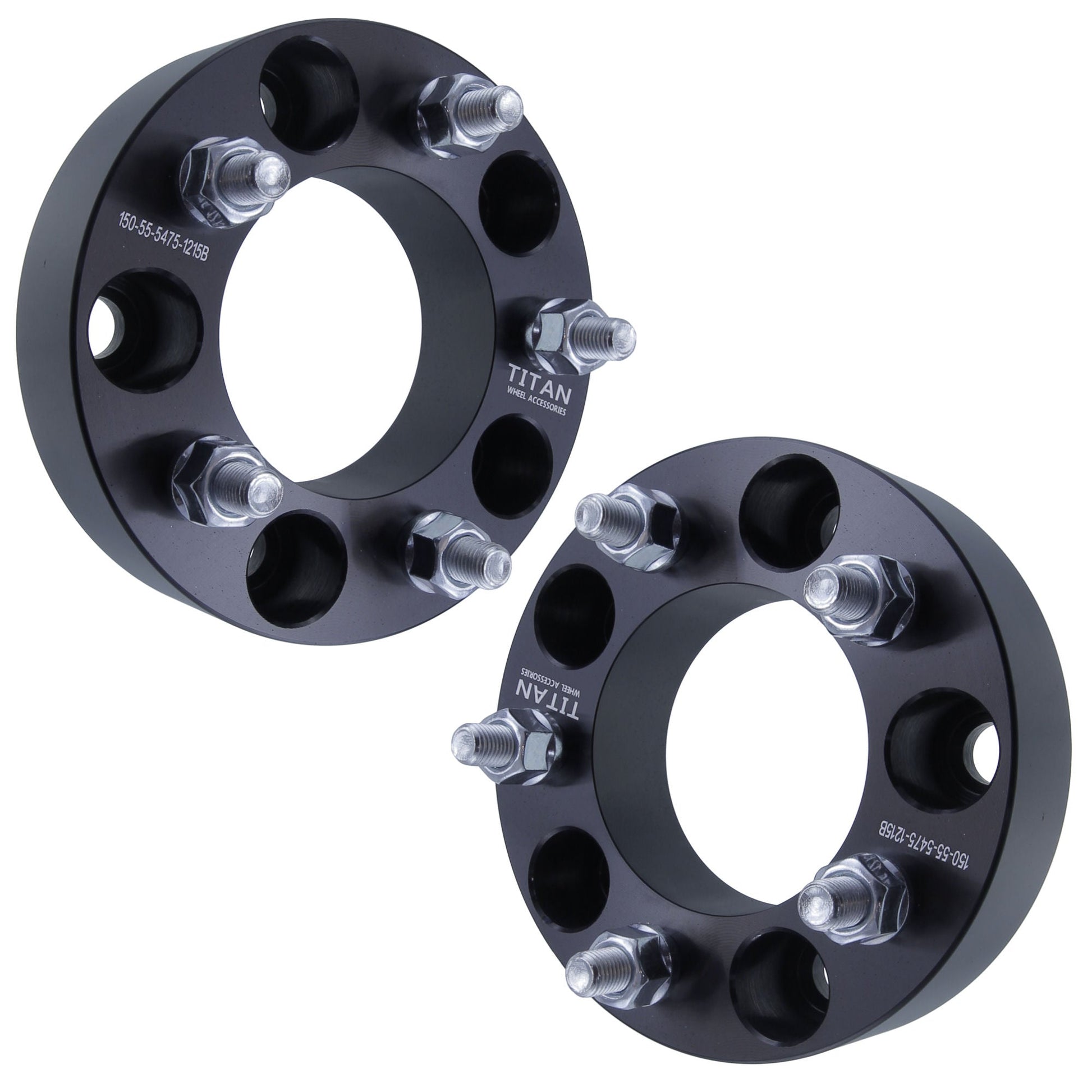 1.5" (38mm) Titan 5x5 to 5x4.75 Wheel Adapters | 12x1.5 Studs | Set of 4 | Titan Wheel Accessories
