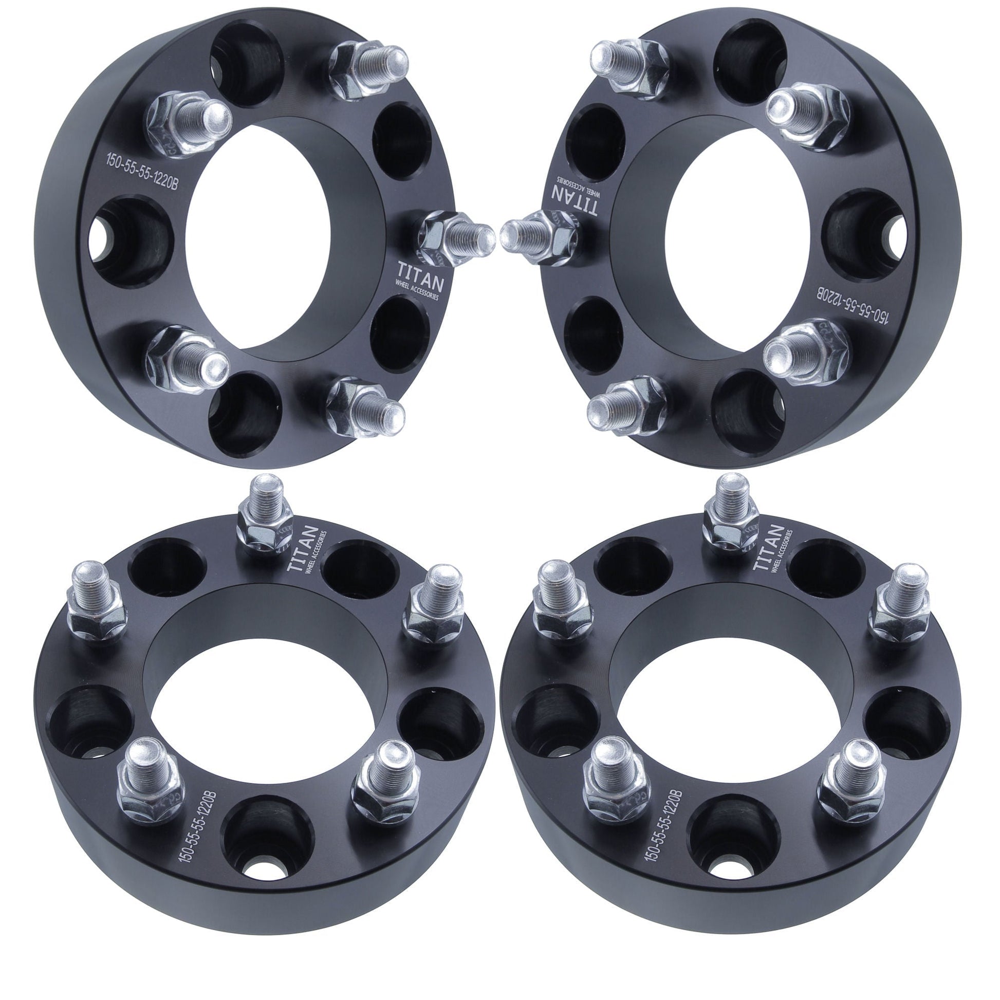 1.5" Titan Wheel Spacers for Chevy GMC 1500 5 Lug | 5x5 | 14x1.5 Studs | Set of 4 | Titan Wheel Accessories