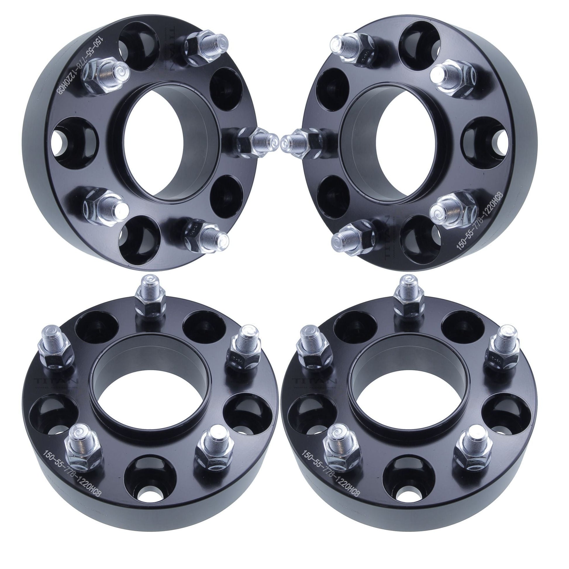 38mm (1.5") Titan Wheel Spacers for Chevy Astro 1500 C10 | 5x5 | 77.8 Hubcentric |1/2x20 Studs | Set of 4 | Titan Wheel Accessories