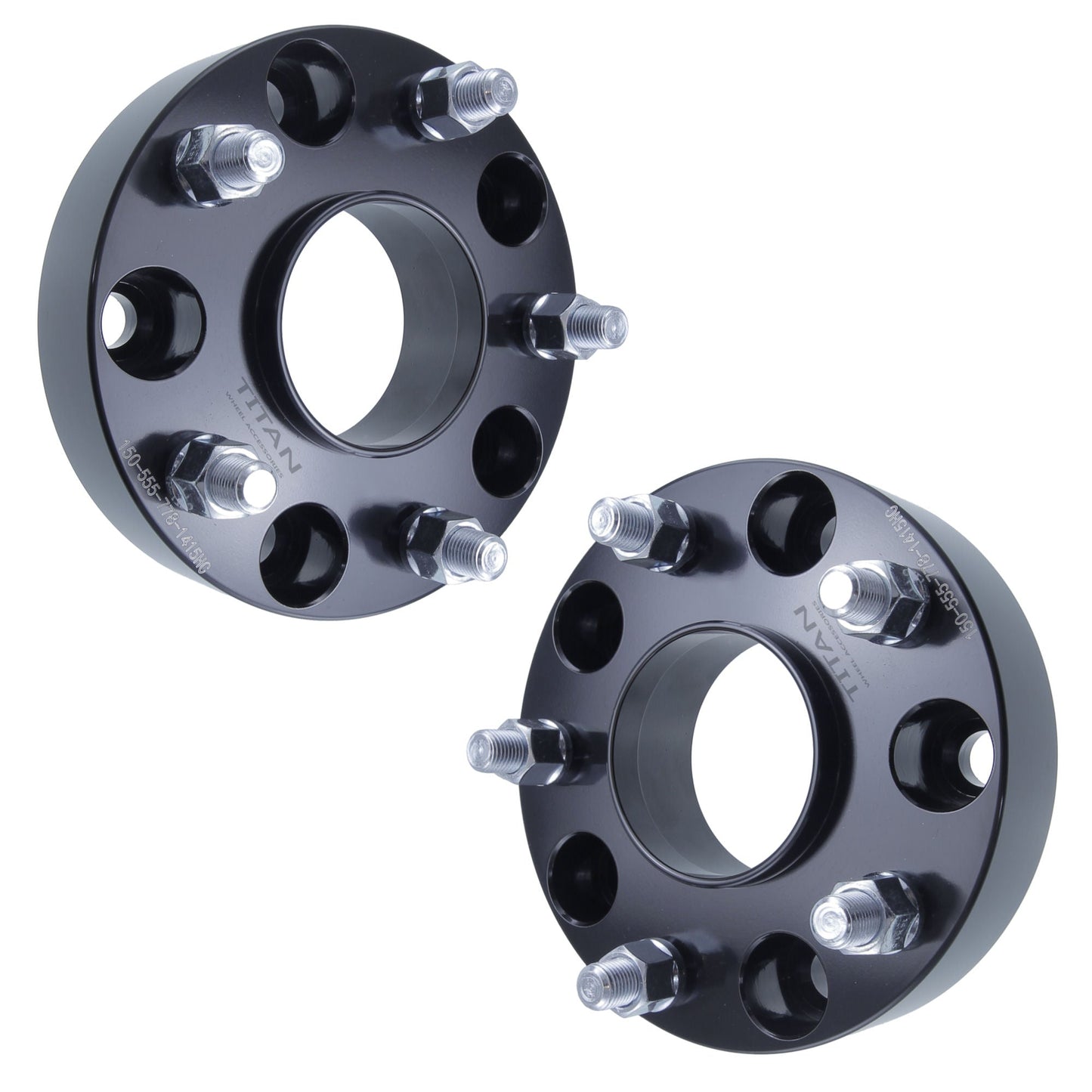 1.5" (38mm) Titan Wheel Spacers for Ram 1500 | 5x5.5 (5x139.7) | 77.8 Hubcentric |9/16 Studs |  Set of 4 | Titan Wheel Accessories