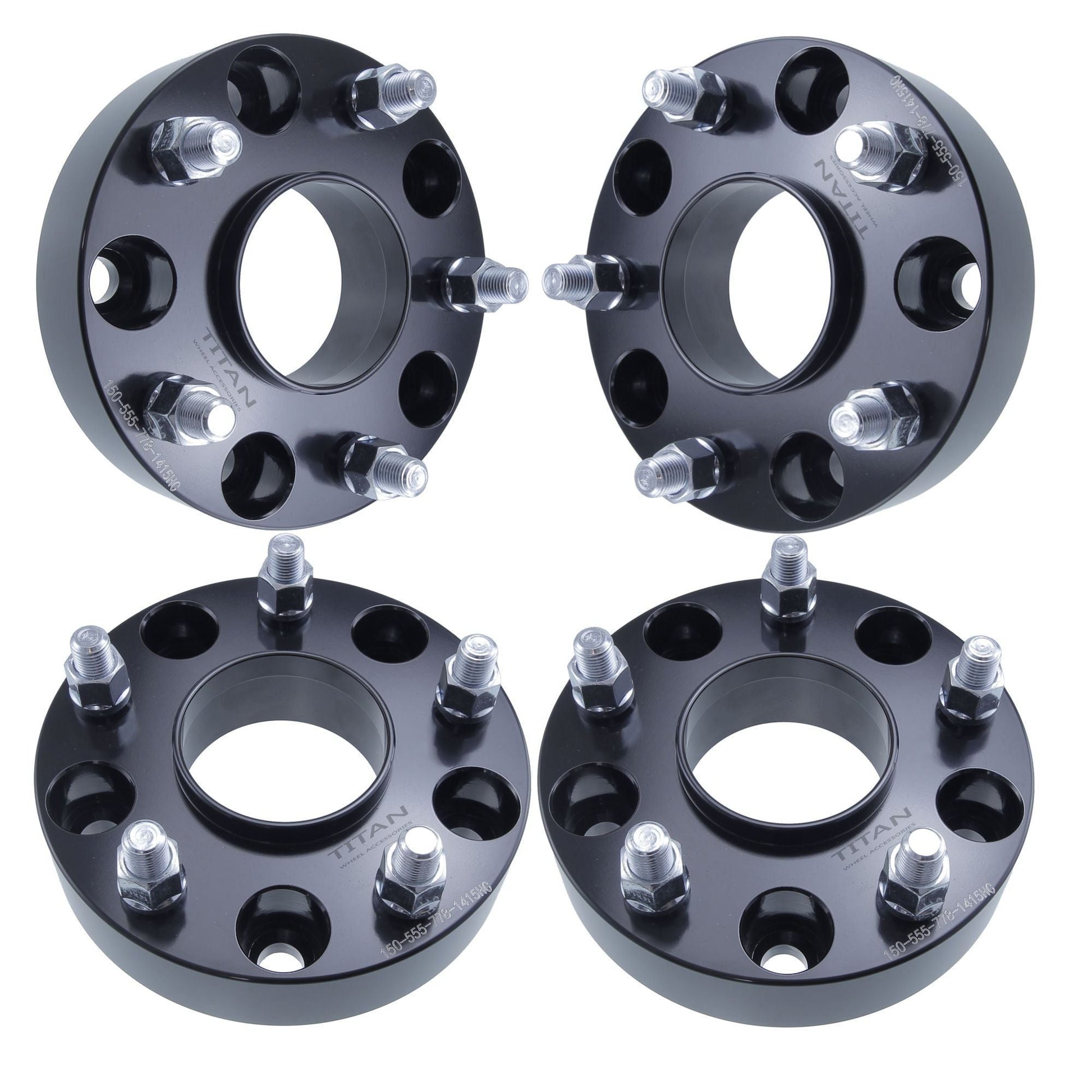 2" (50mm) Titan Wheel Spacers for Ram 1500 2012+ | 5x5.5 (5x139.7) | 77.8 Hubcentric |14x1.5 Studs |  Set of 4 | Titan Wheel Accessories